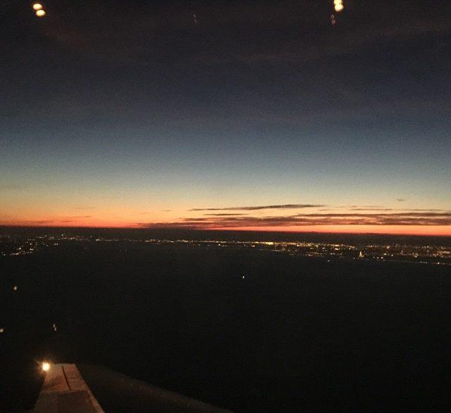 Flying into NYC be like 🌅 #summer #sunset #newyork #nofilter
