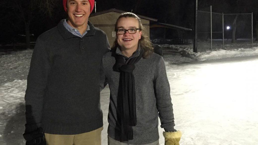 Ice skating tonight on top of some frozen grass 😎 Plus the LDS people gave us free donuts 🍩 #mathbuddies #freefood