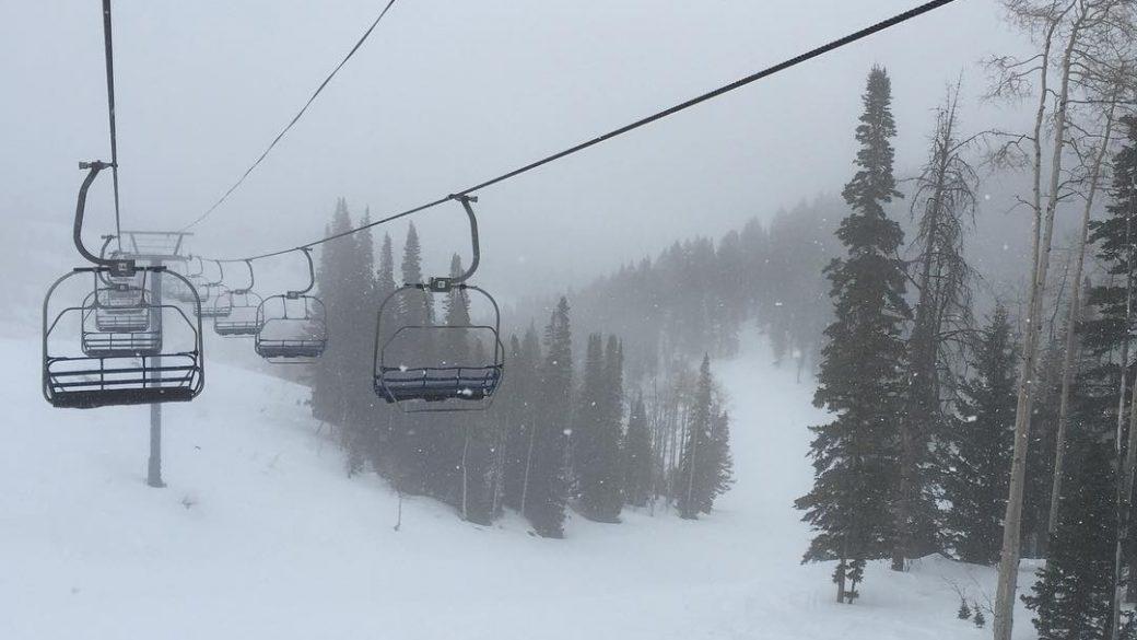 To the people who thought the conditions would suck: you were WRONG! It was awesome with a couple inches of fresh snow! #springsnothereyet #skithebeav #skiutah