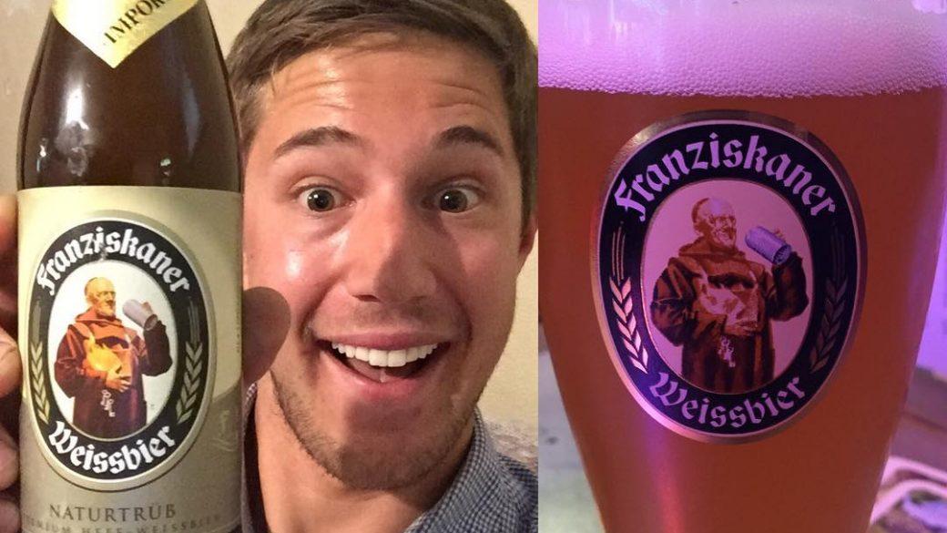 Something magical happened today. Walking through the Utah liquor store and I came across my old Priest friend Franziskaner from Munich! #canthisbereal? 😇🍻