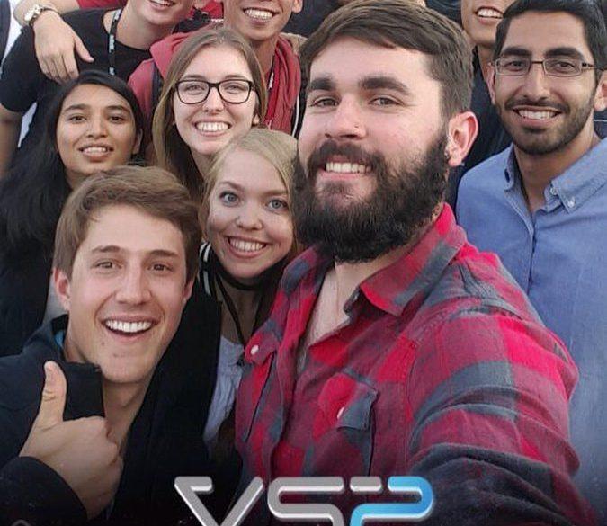 Celebrating a successful ViaSat-2 satellite launch with the other interns #viasatlife #viasatsummer