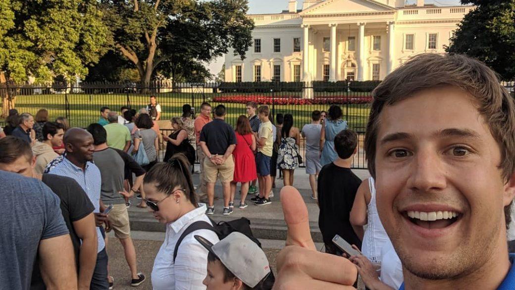 Great first day to my trip. And I even managed to get a full day of work in at our @viasatinc DC location! Pretty cool to see pictures of my neighborhood on the clear other side of the country. 😉 Let the adventures begin!